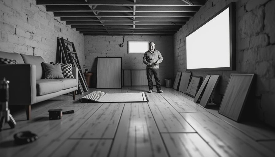 Visual context for best flooring for basements