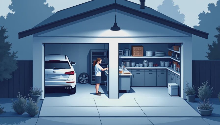 Visual context for garage shelf design