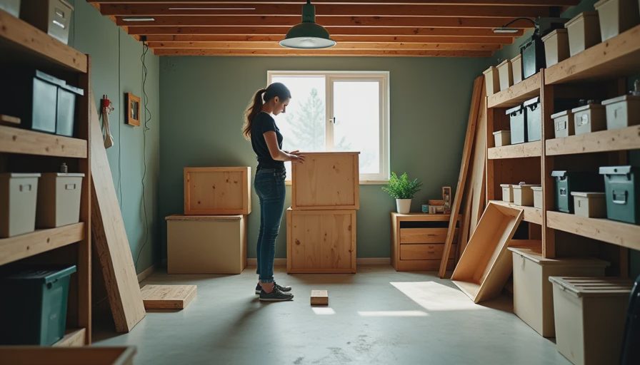 Visual context for diy storage shelves