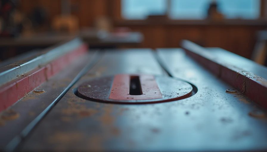Visual context for skilsaw table saw